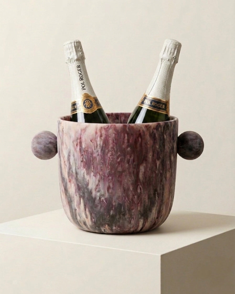Sculptural resin champagne bucket - Anboise