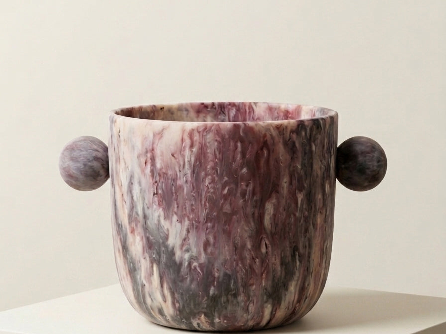 Sculptural resin ice bucket - Anboise