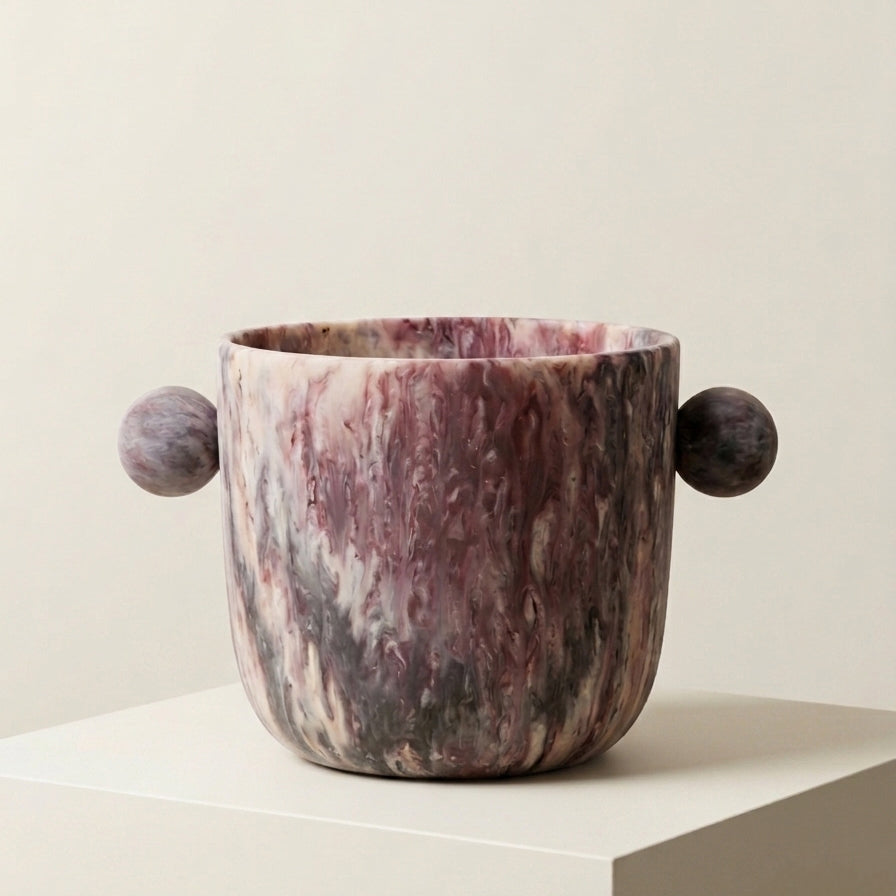 Sculptural resin ice bucket - Anboise