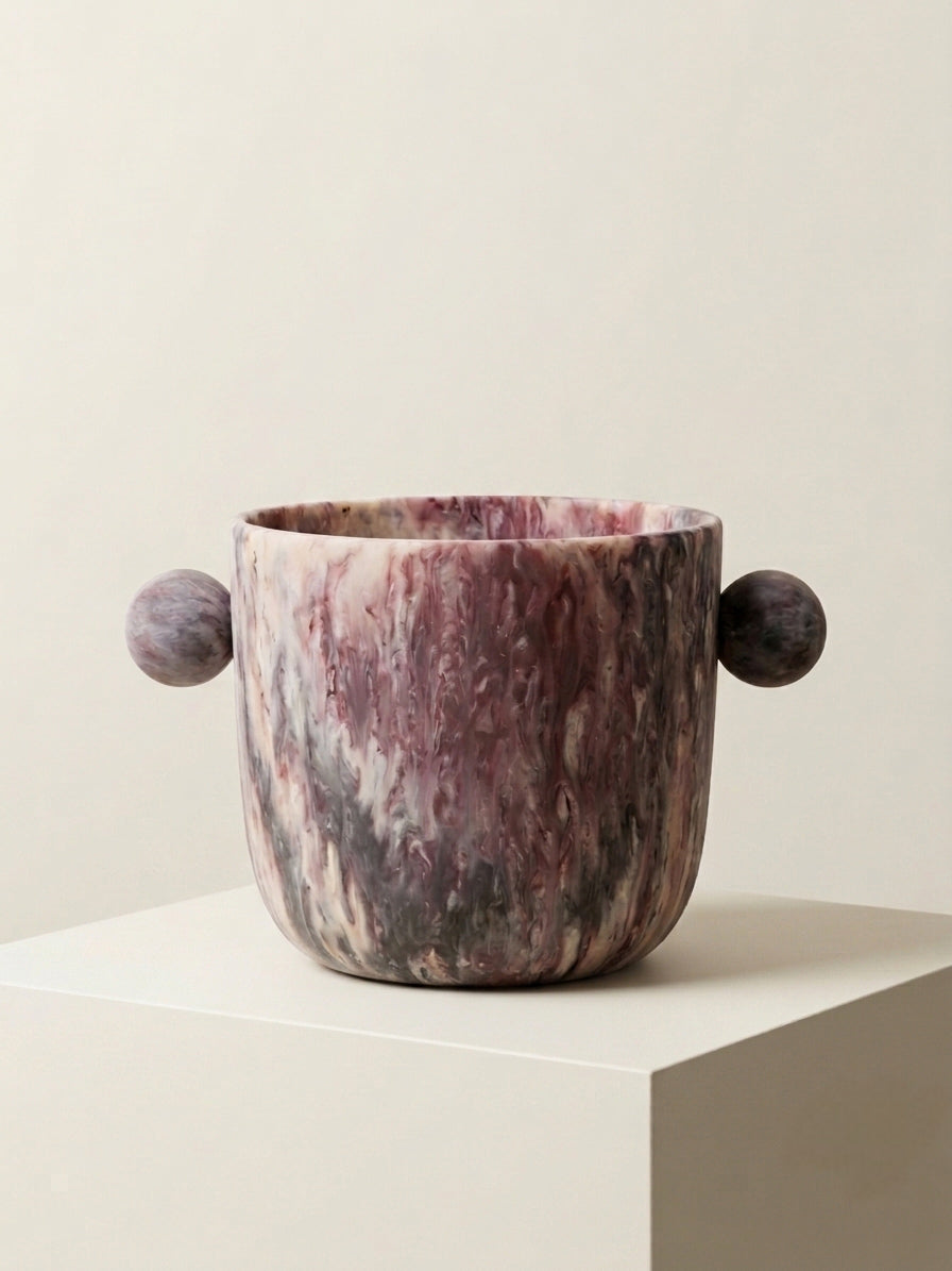 Sculptural resin ice bucket - Anboise
