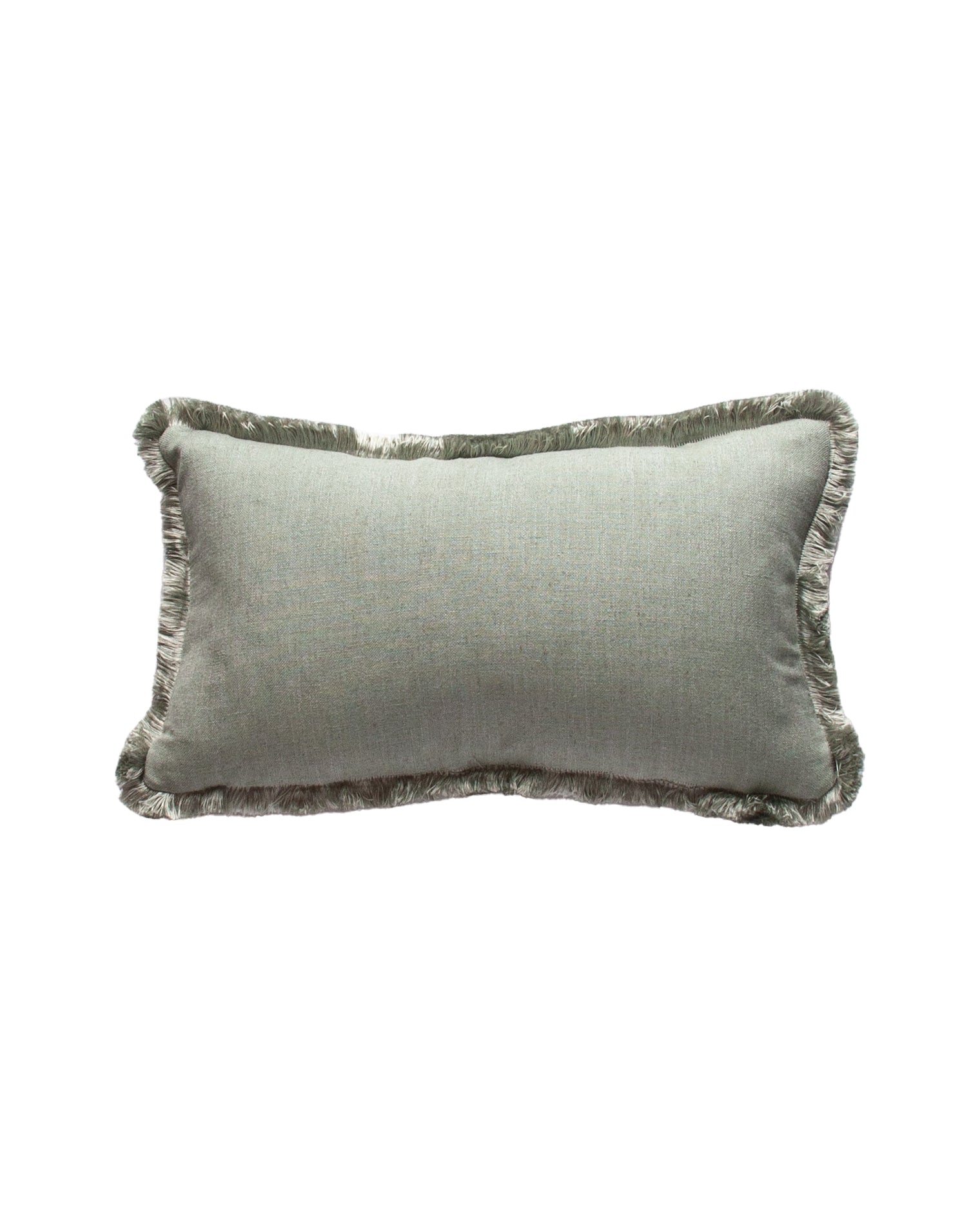 Luxury linen and silk trim cushion handmade in the UK | Anboise