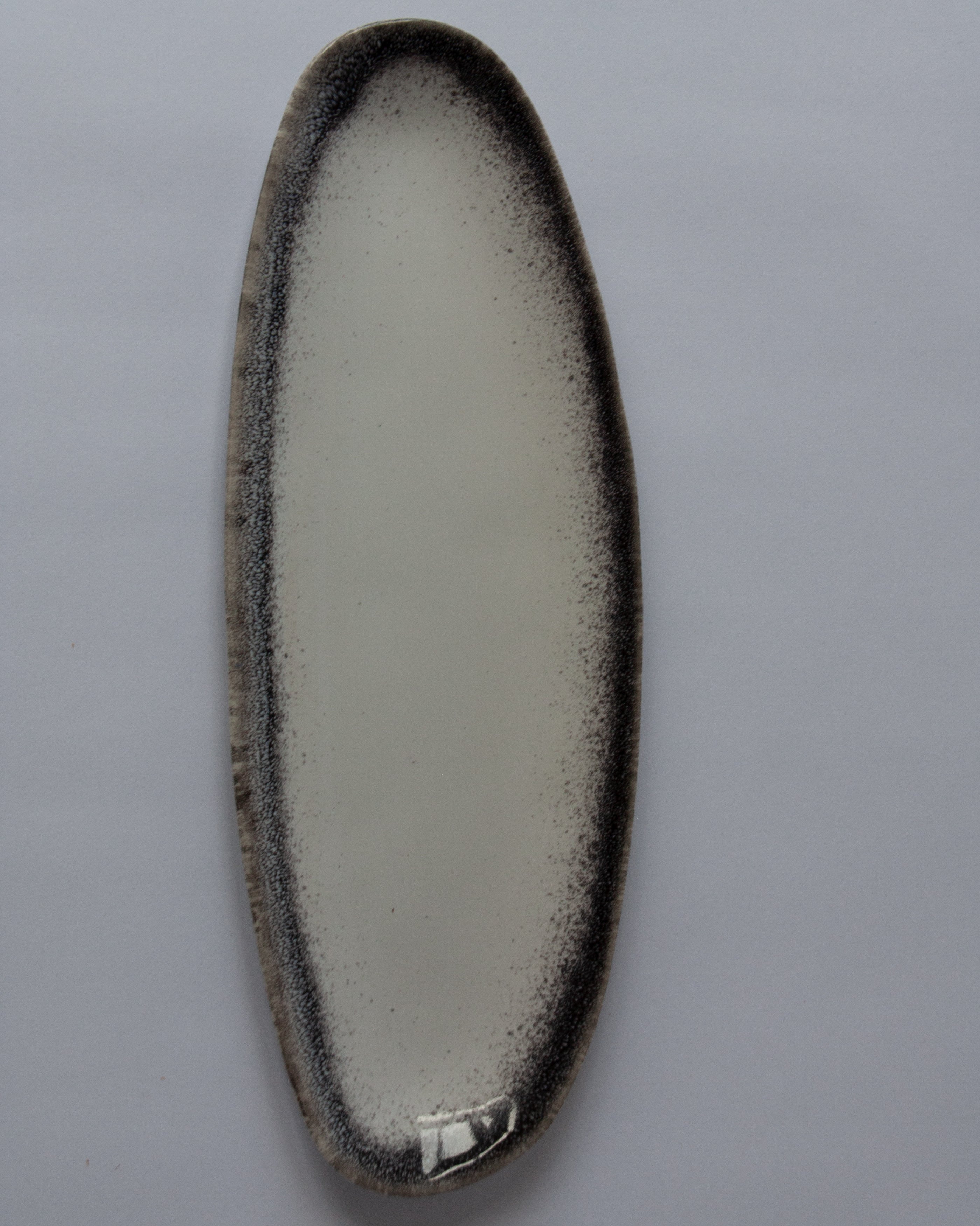 Athena Grey Oval Plate