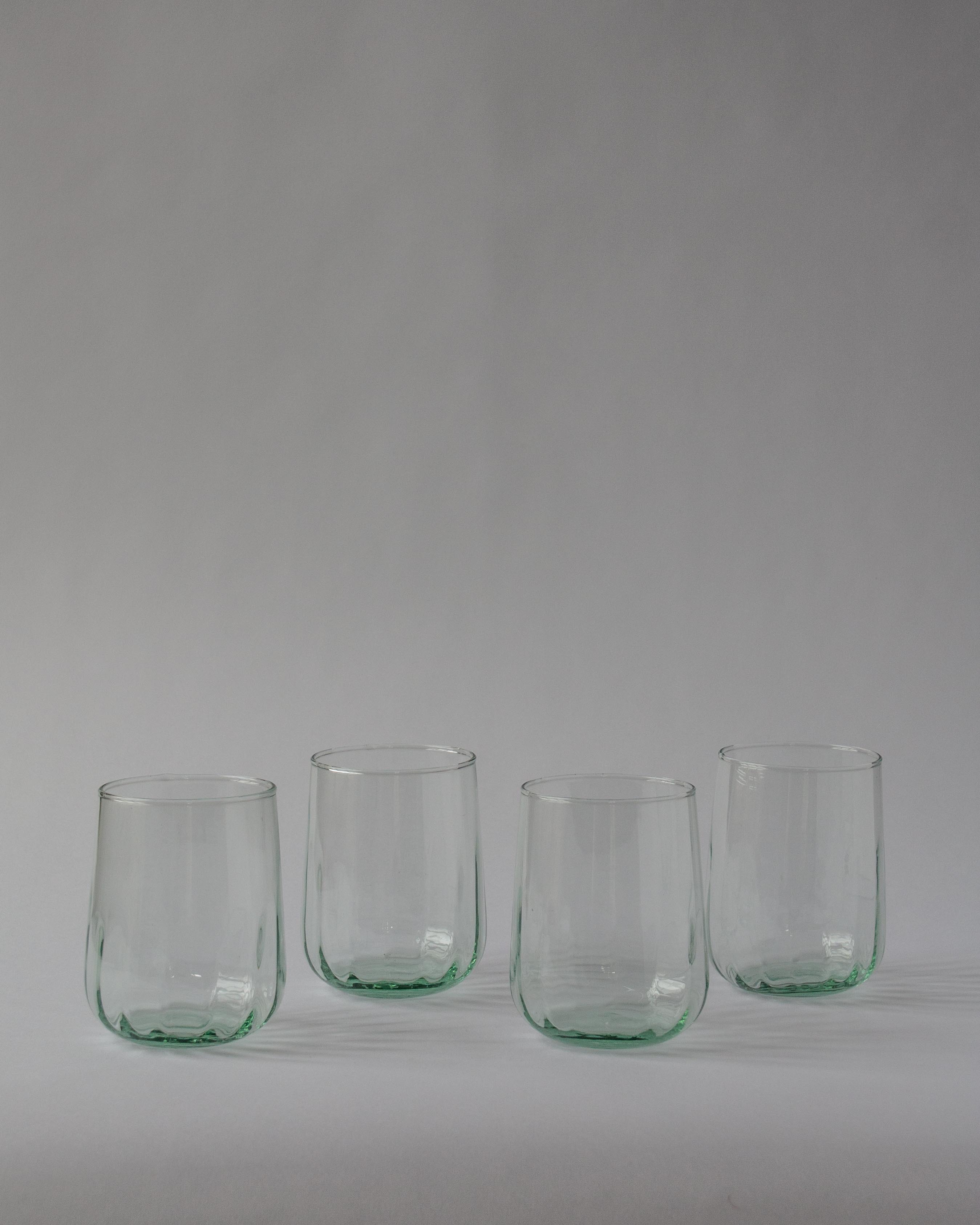 Mia Mouth Blown Recycled Glass Tumbler - Set of 4 | Anboise