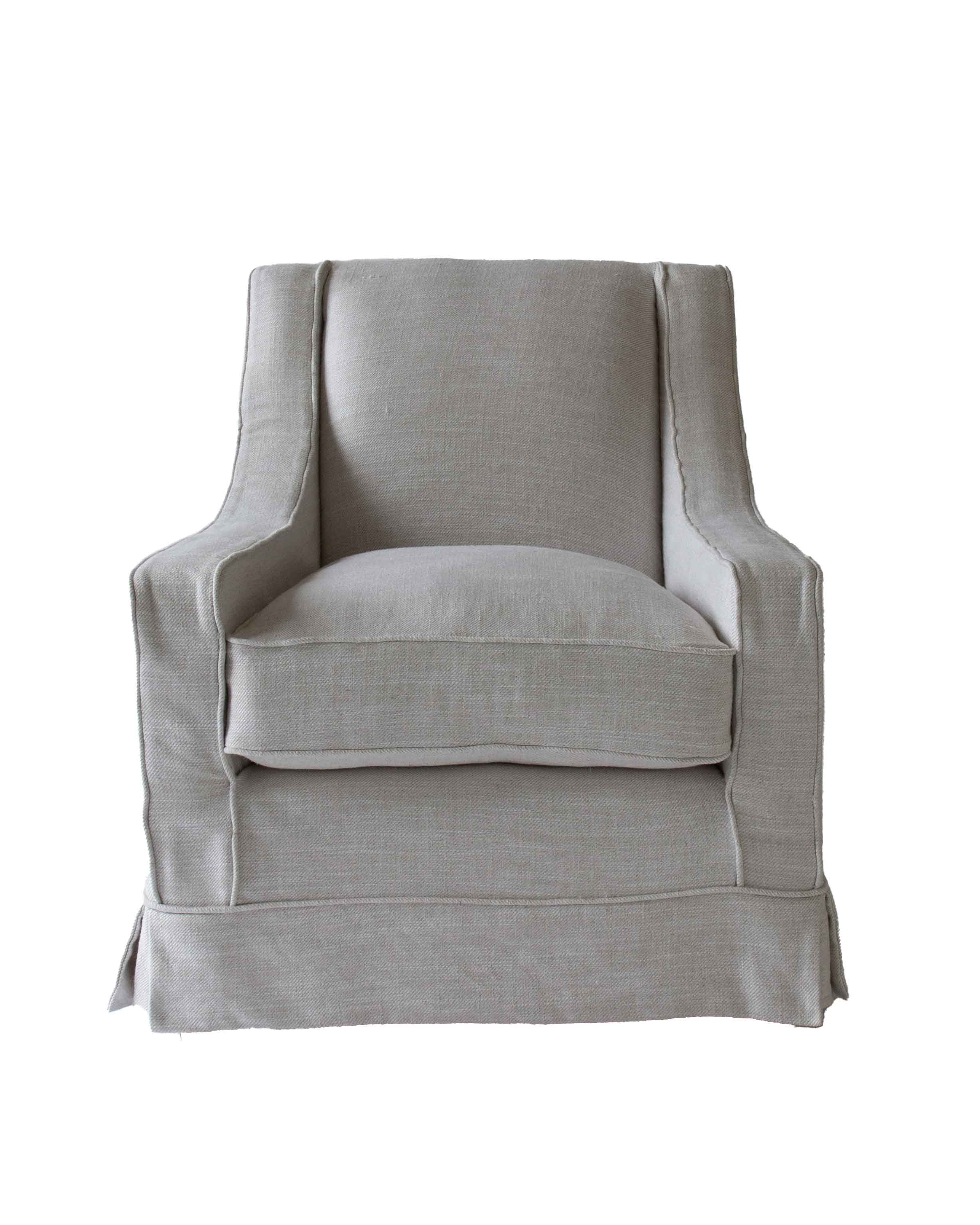The timeless luxury loose cover armchair is handmade in the UK | Anboise