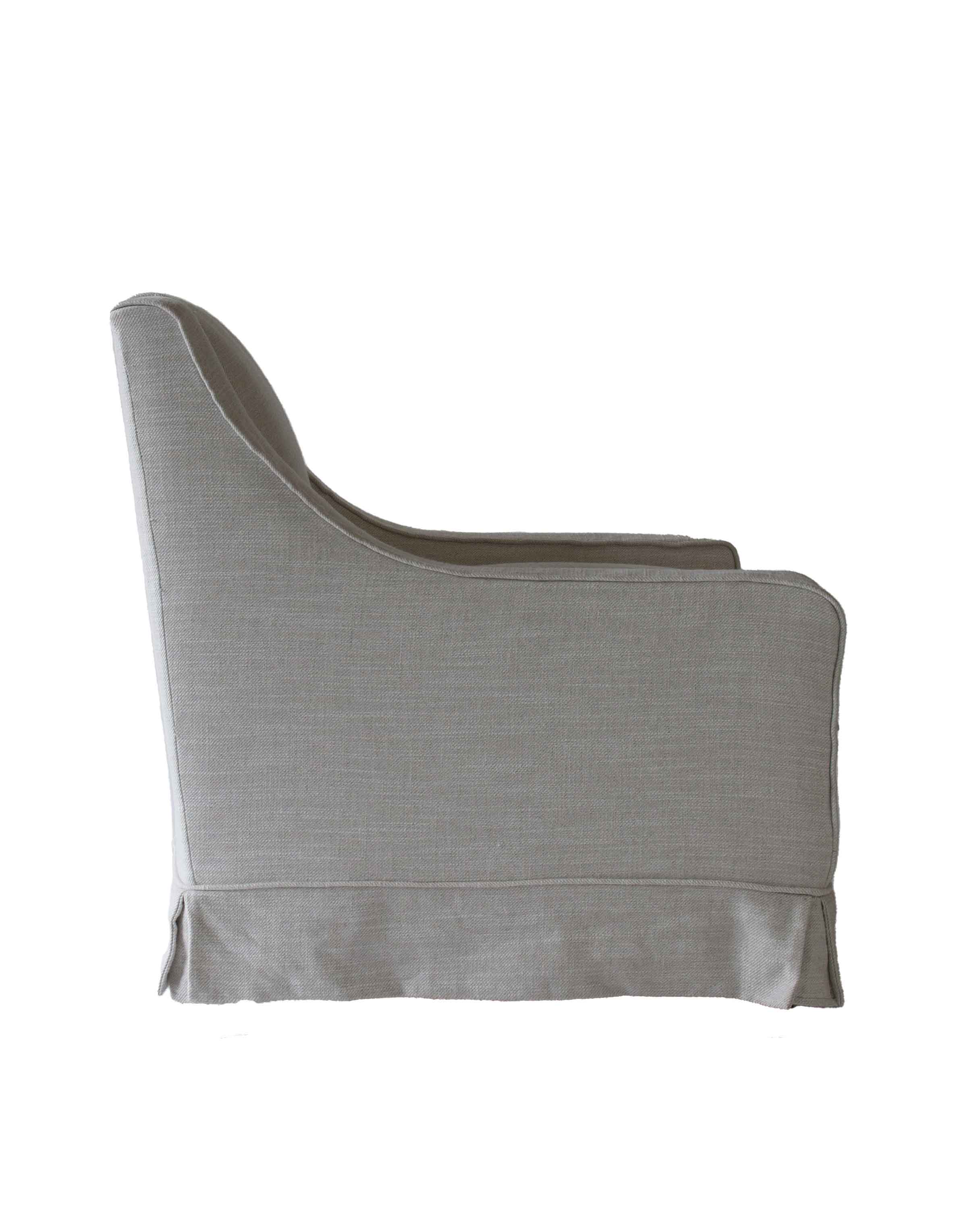 The timeless luxury loose cover armchair is handmade in the UK | Anboise