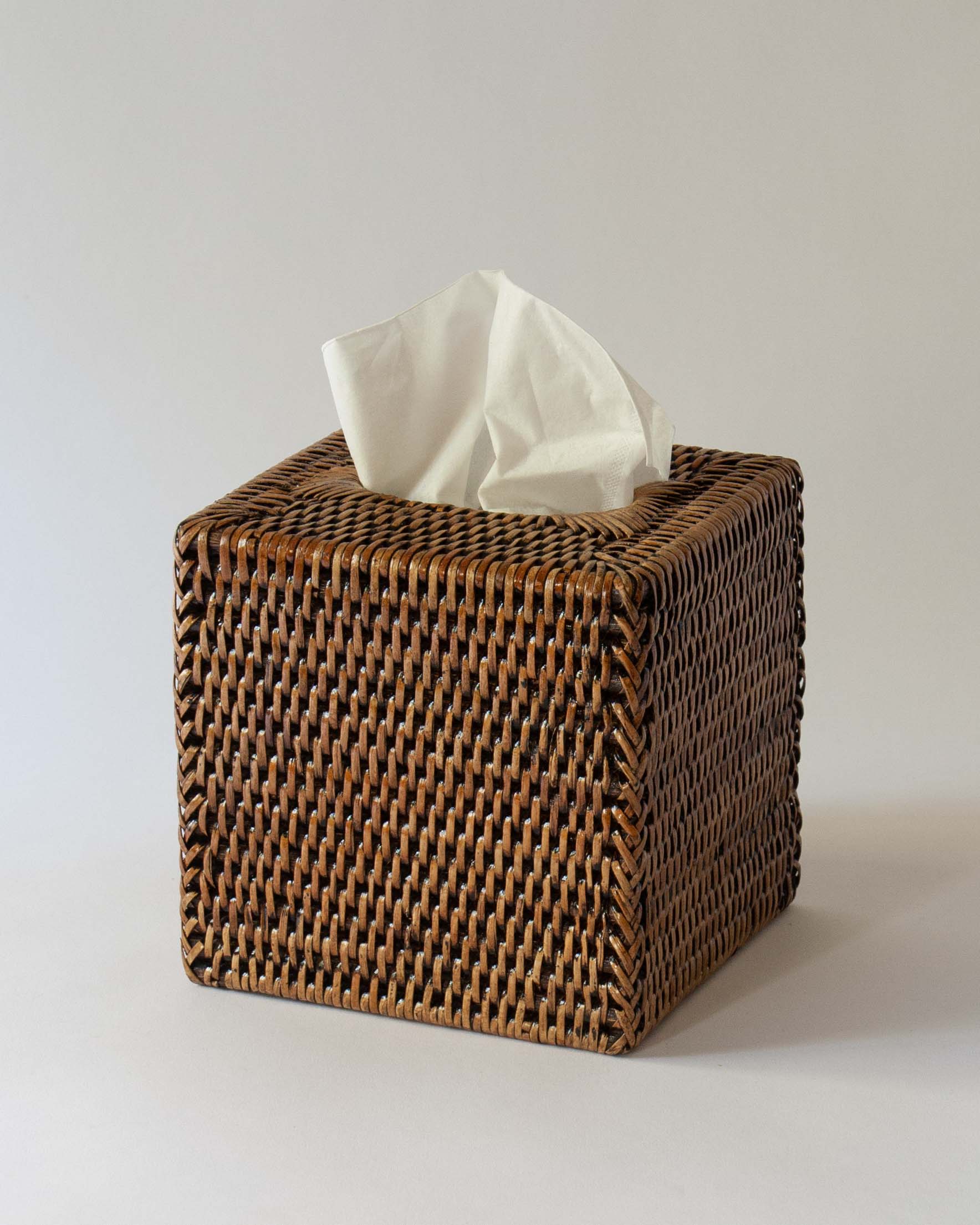 Cali Rattan Tissue Box