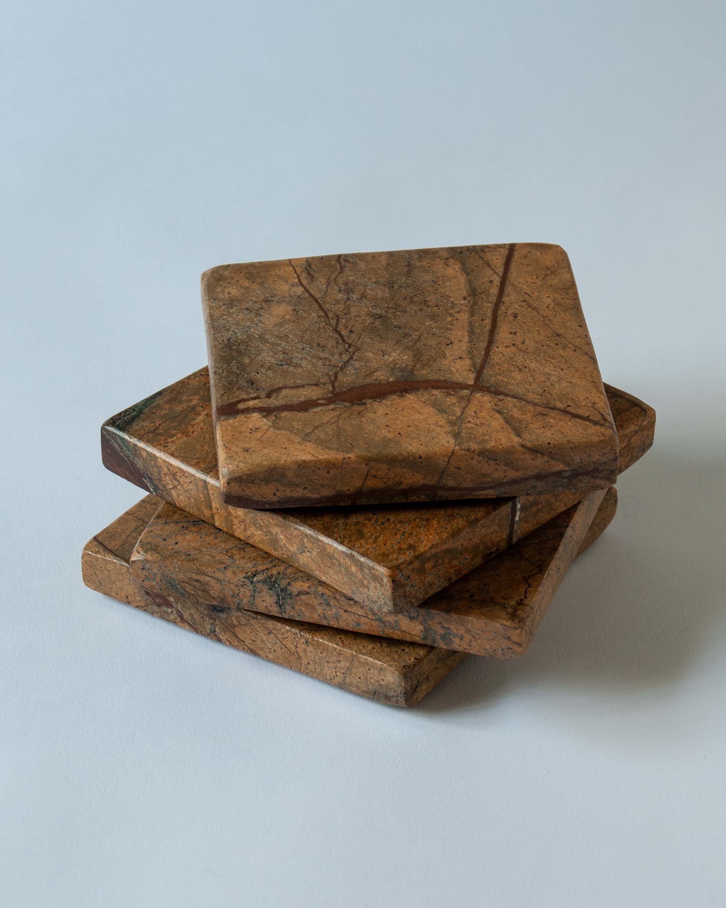 Kehlani Marble Coasters - Set of 4 | Anboise Tableware