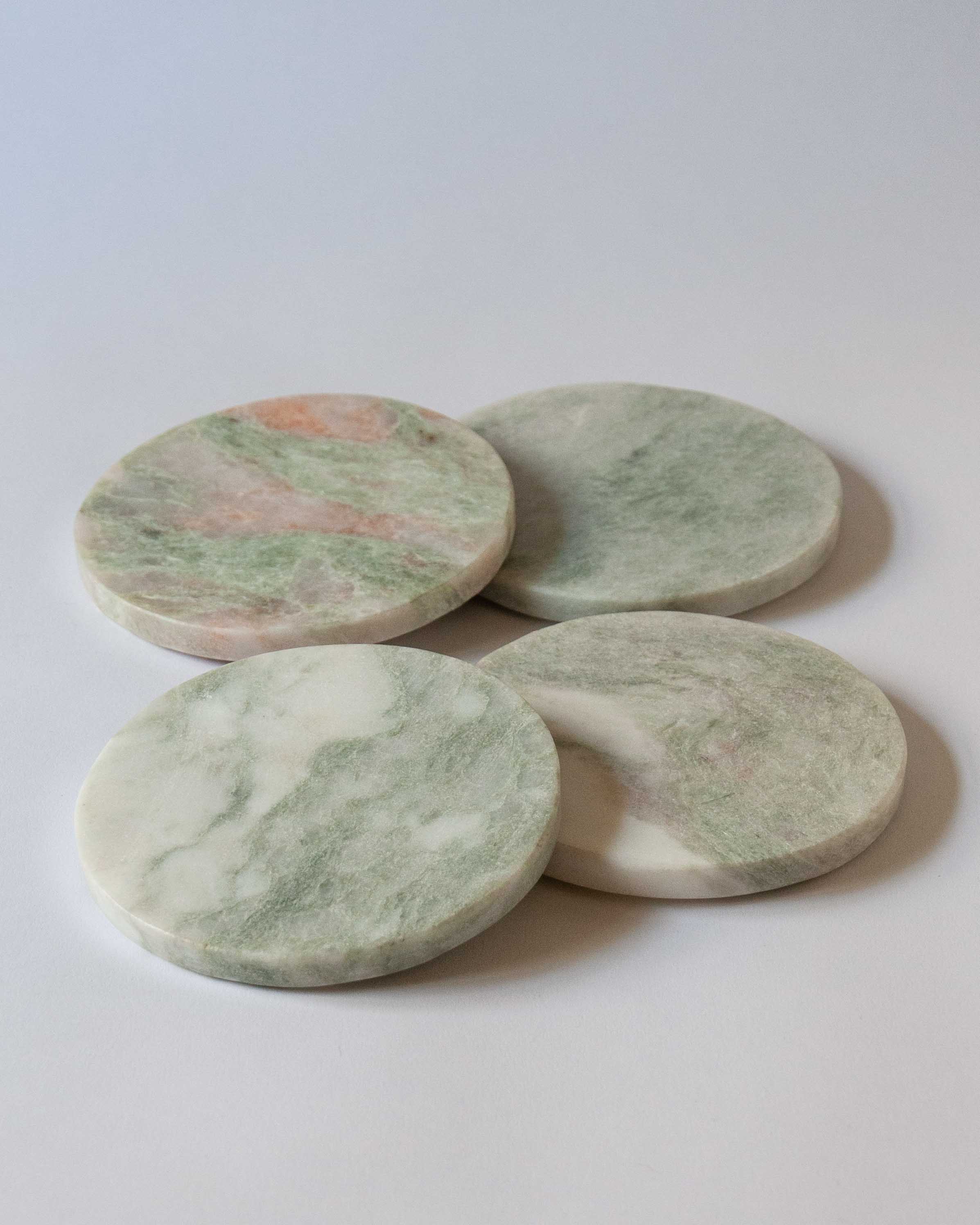 Catherine Onyx Coasters - Set of 4 | Anboise Tableware