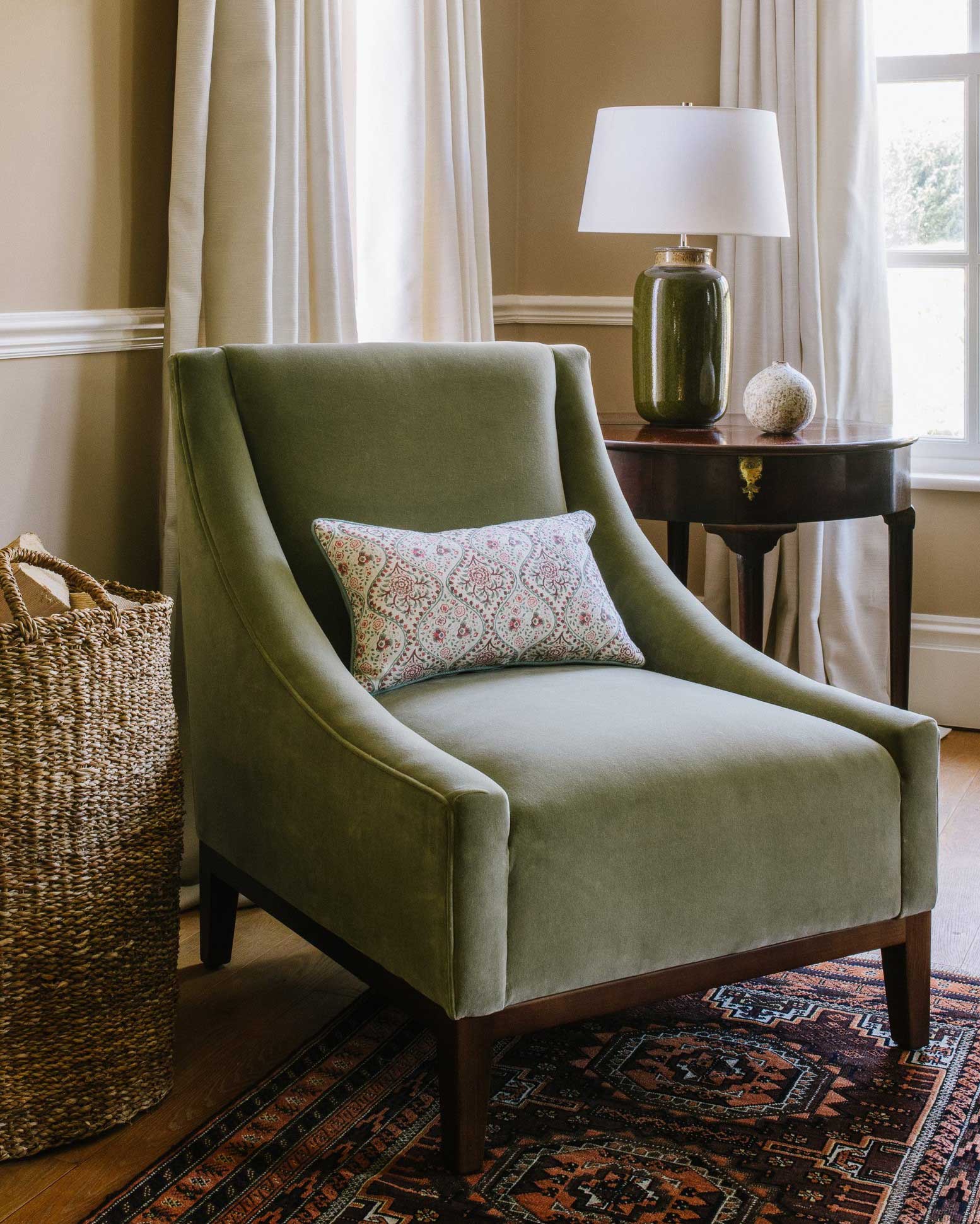 Luxury hand blocked Cushion Handmade in the UK | Anboise