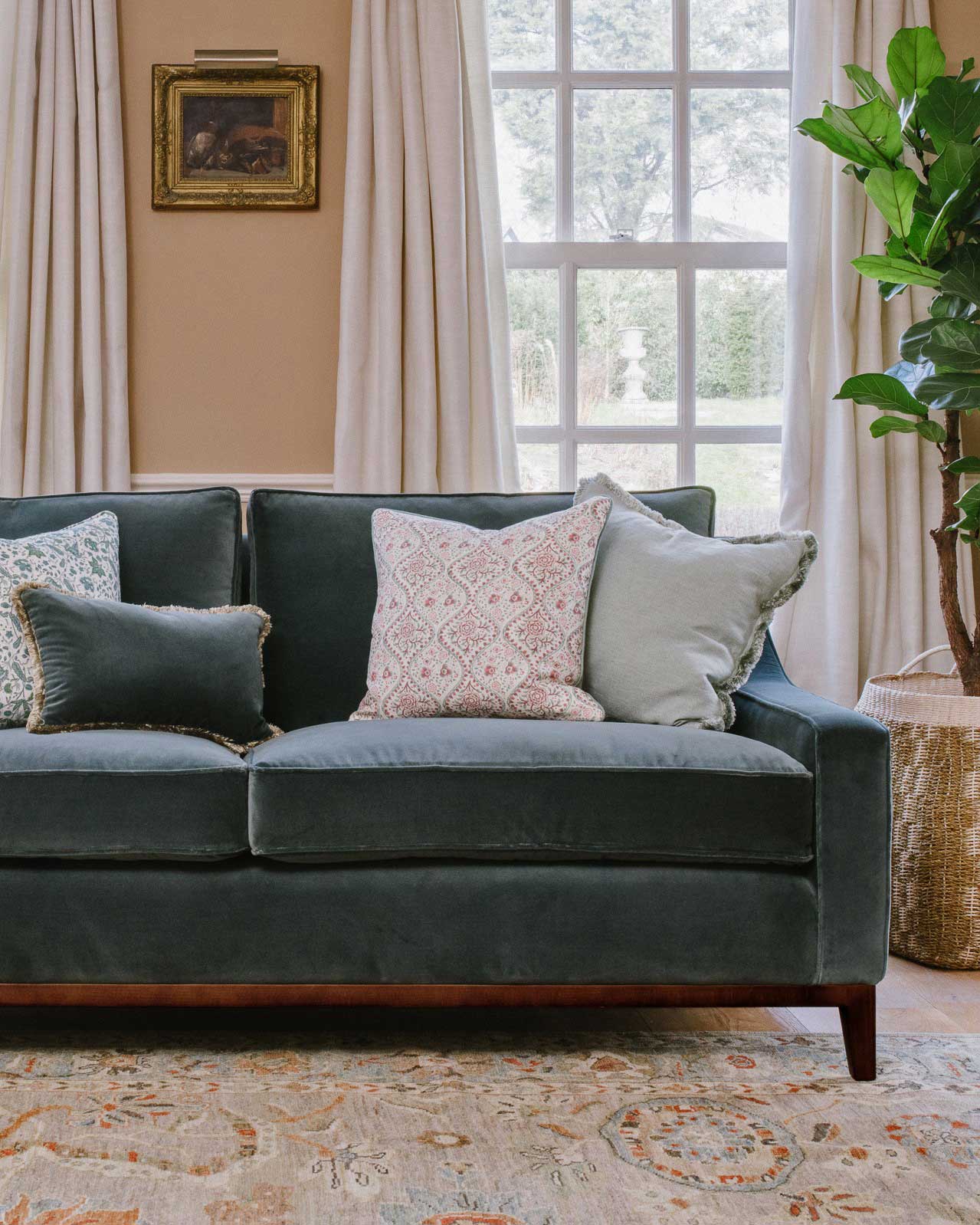 Glen Lyon handmade upholstered sofa with classic silhouette – Anboise