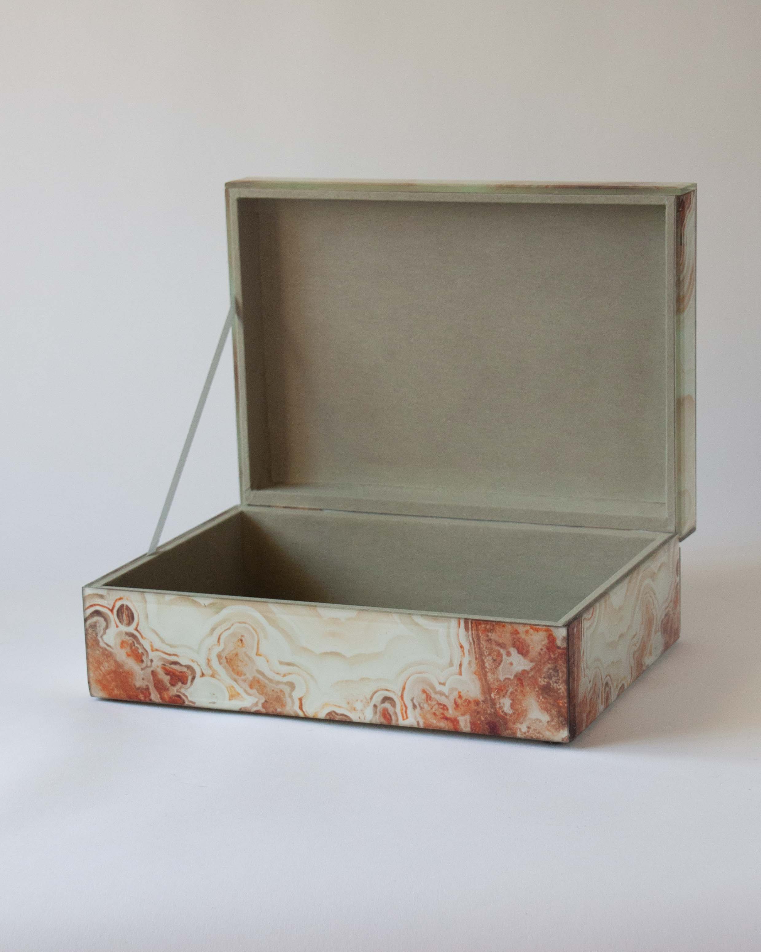 Caja decorativa de cristal Briella