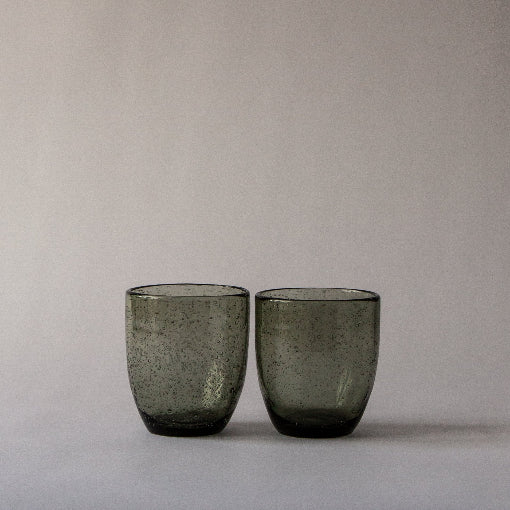 Close‑up of bubbles within handcrafted glass - Anboise