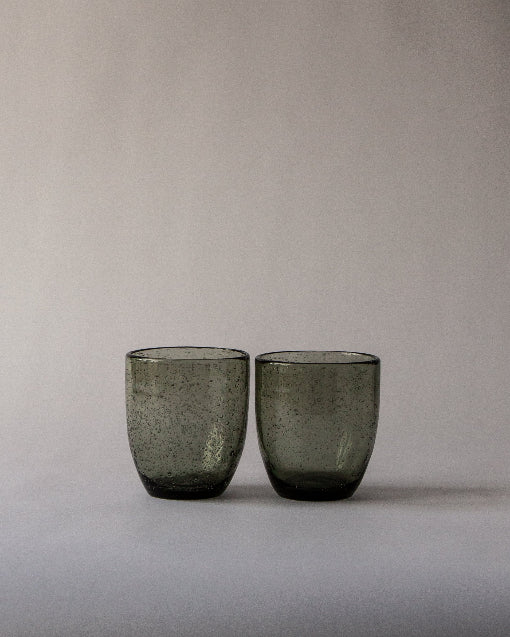 Close‑up of bubbles within handcrafted glass - Anboise