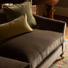 Luxury Italian velvet and silk trim cushion  Handmade in the UK | Anboise