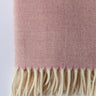 Elliana rose Merino wool throw – woven in Ireland - Anboise
