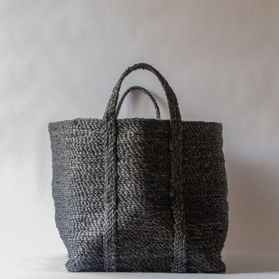 Anboise Lucia Large Charcoal Jute Basket