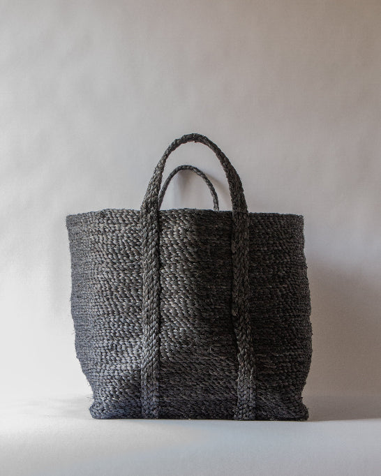 Anboise Lucia Large Charcoal Jute Basket