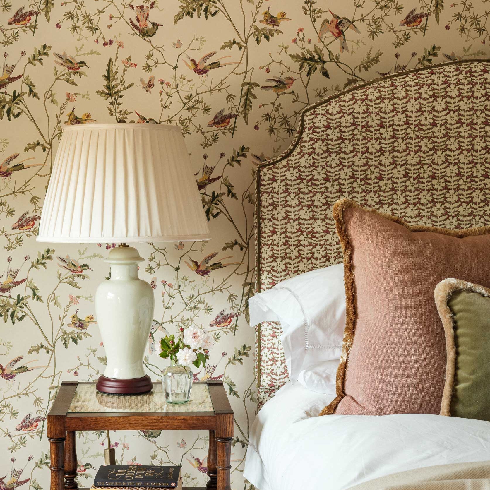 Rookery Hall curved upholstered headboard – handmade in the UK - Anboise