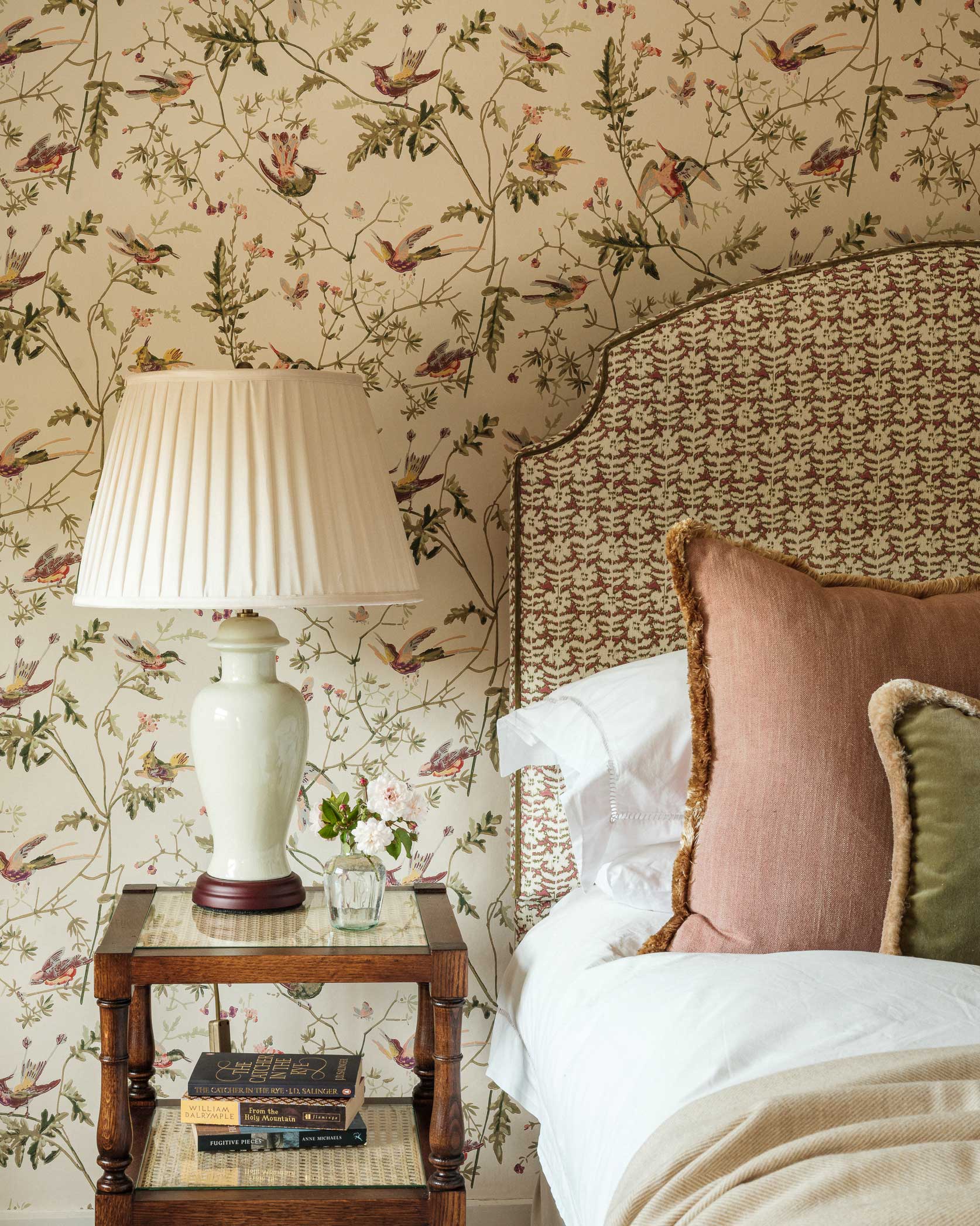 Rookery Hall curved upholstered headboard – handmade in the UK - Anboise