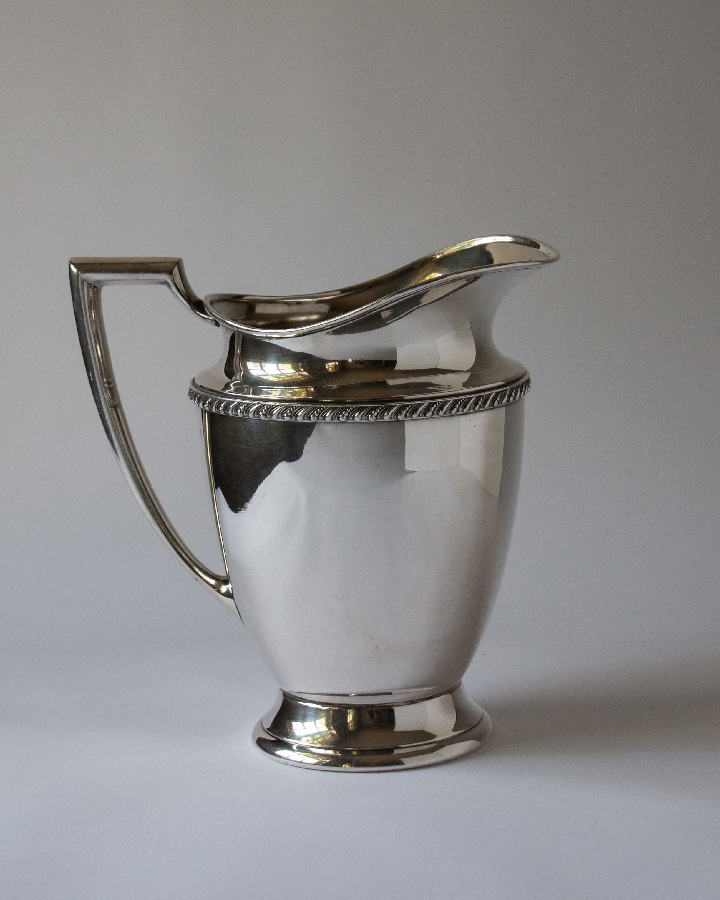Antique Silver Water Jug