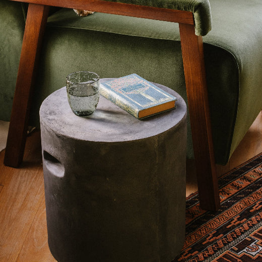 Textured artisan glass tumbler - Anboise