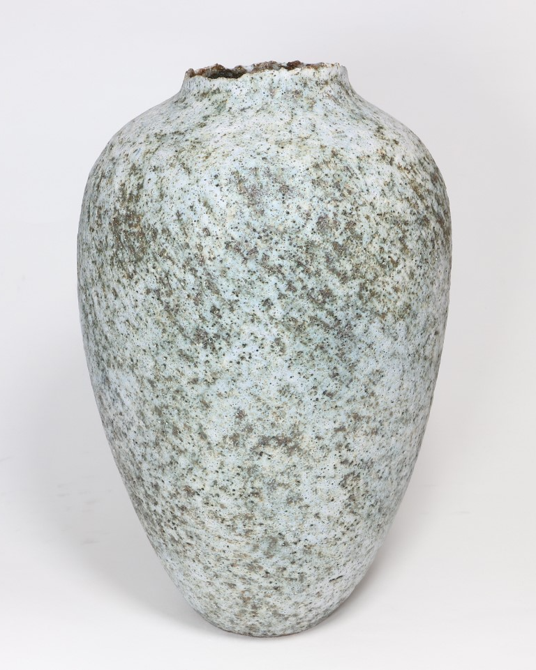 Bronze & Teal Vase with Chrome 022 | Claire Lardner Burke