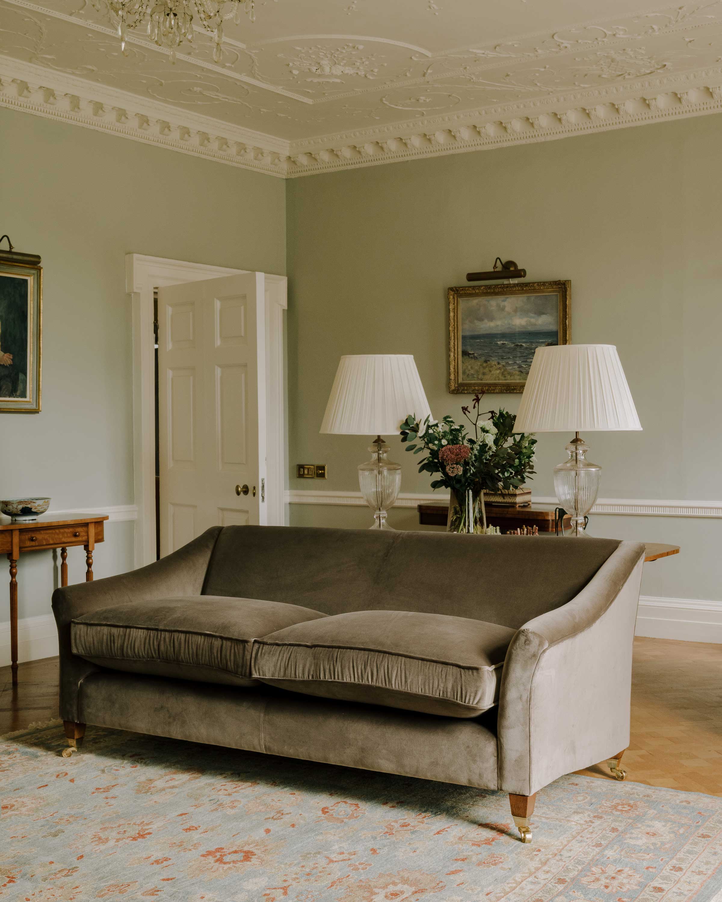 The timeless luxury Clos Luce Sofa is handmade in the UK | Anboise