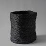 Dark grey jute fairtrade basket - Anboise