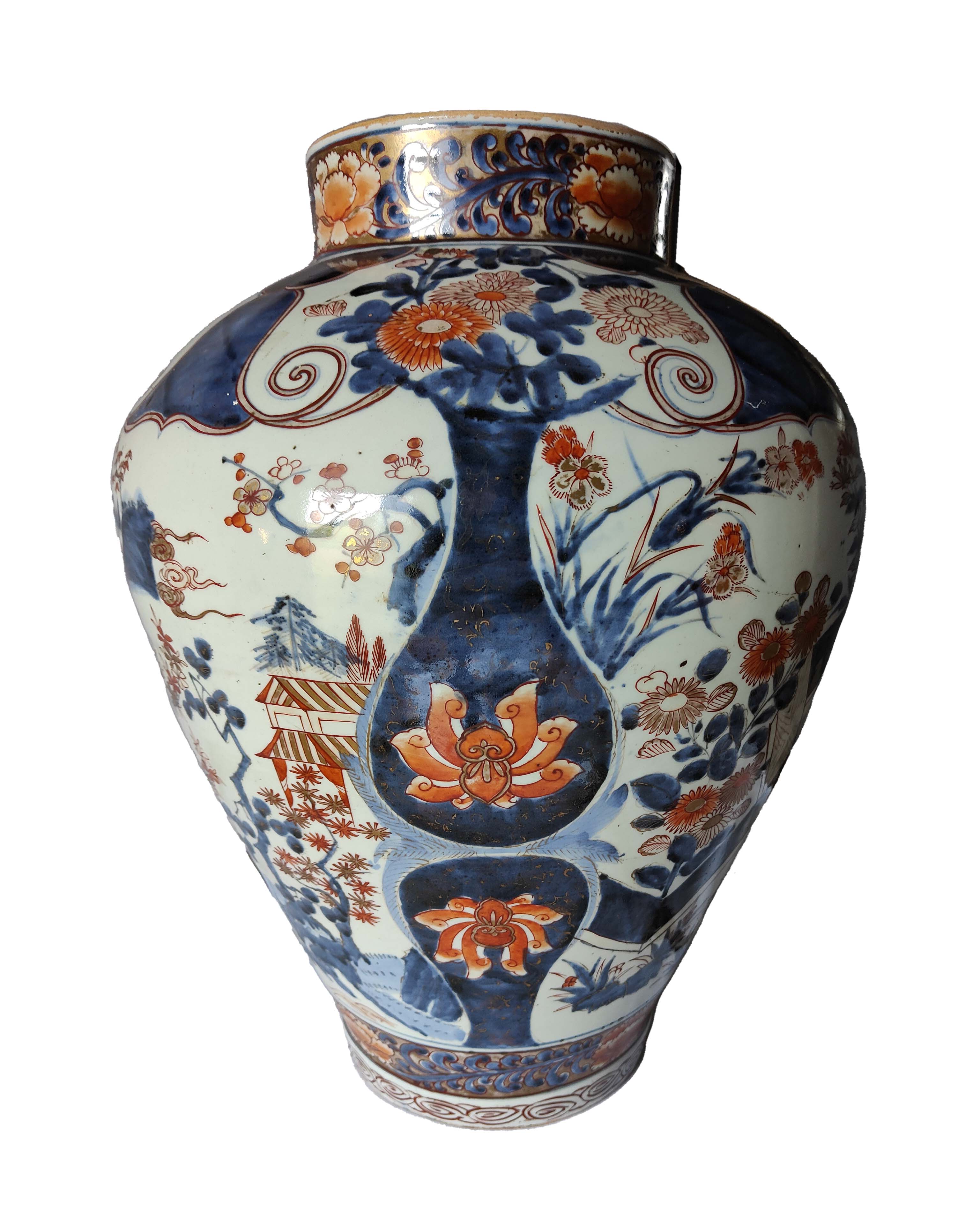 Grande vaso giapponese Imari