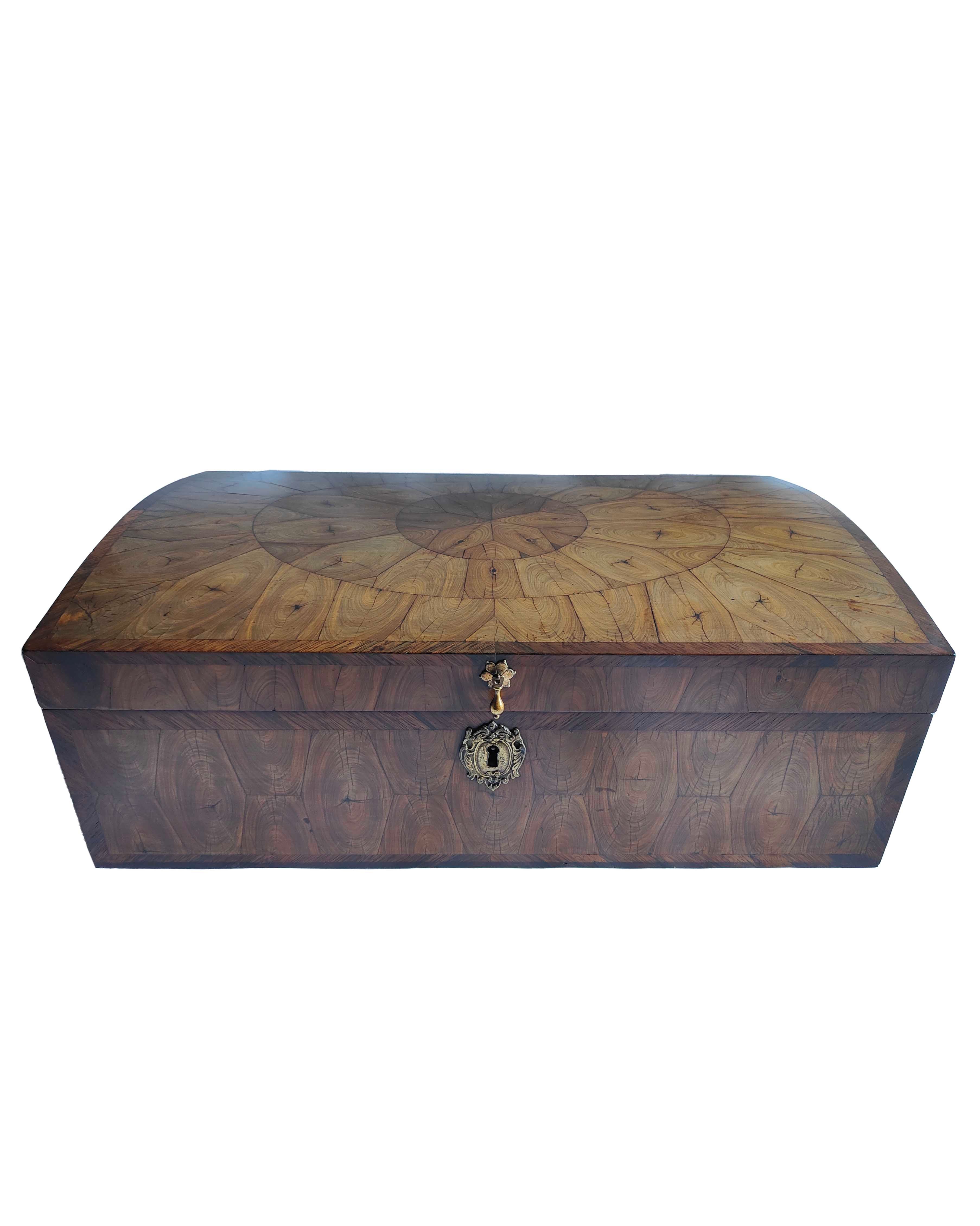 17th Century kingwood Oyster Veneered Casket