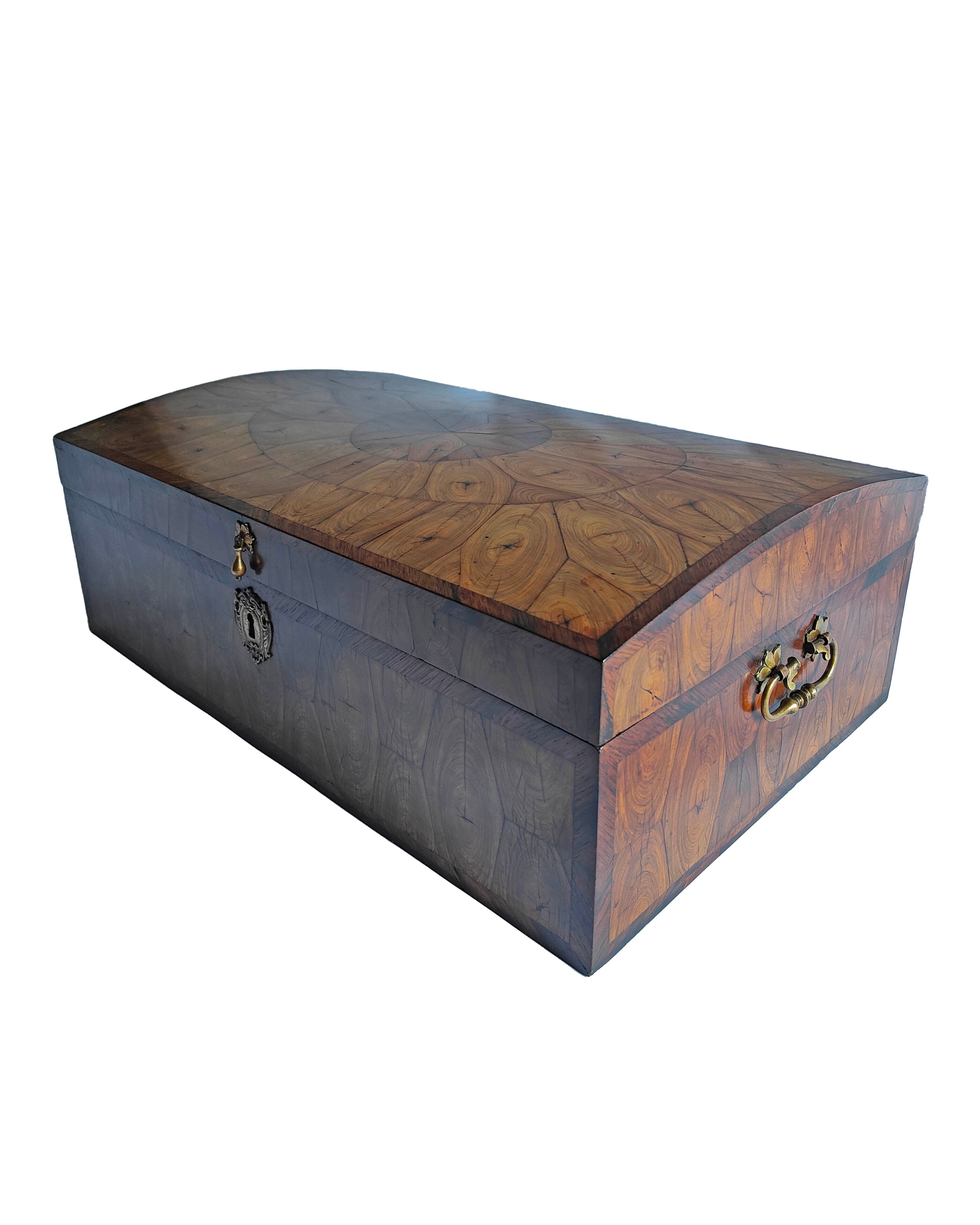 17th Century kingwood Oyster Veneered Casket