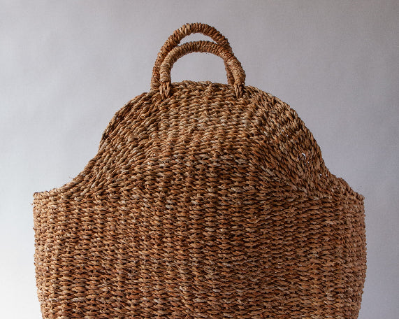 Close‑up of natural Hogla weave texture - Anboise