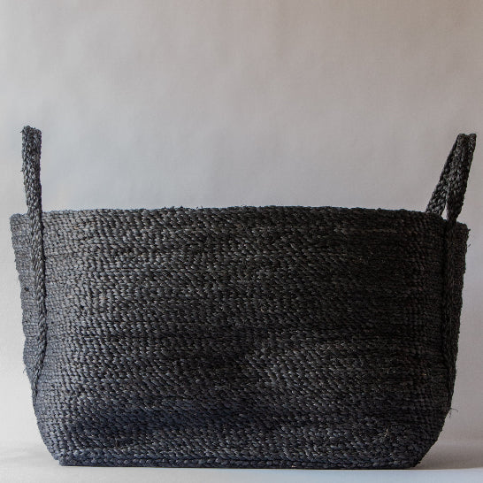Lucia Large Charcoal Jute Basket | Anboise
