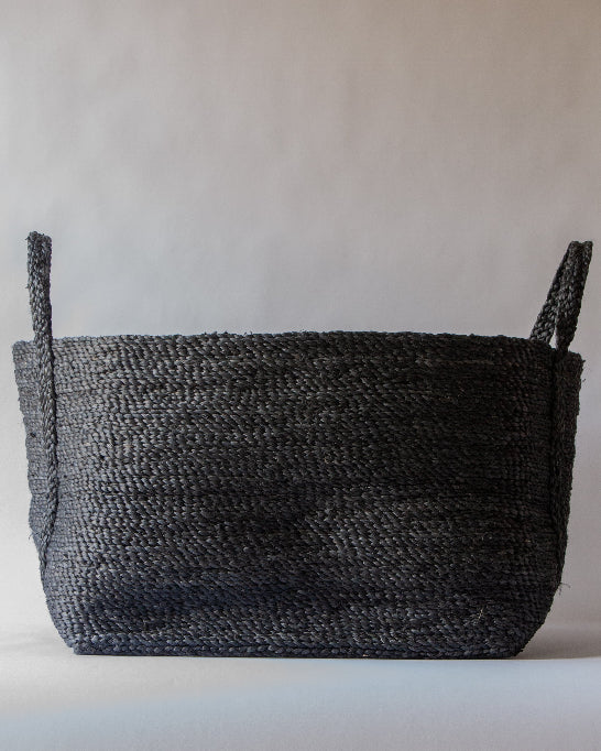 Lucia Large Charcoal Jute Basket | Anboise